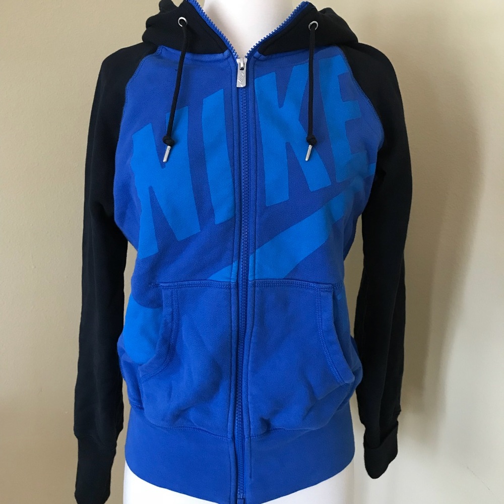 Nike Blue Hoodie Sweatshirt Gym Sportswear